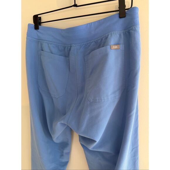 Figs Livingston Basic Pants Scrubs, Women’s M/T, Capri Blue - Picture 8 of 9